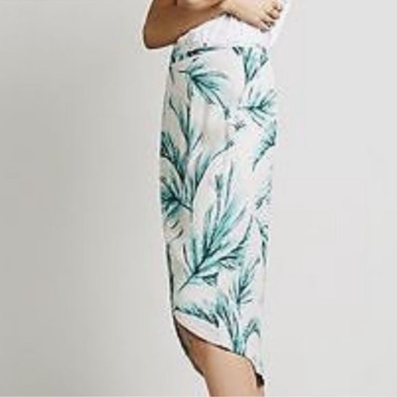 Free People Havana Palm Print Wrap Tulip Midi Skirt | S - Picture 5 of 8